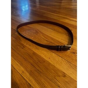 Coach 3883 Dark Brown Leather Belt Men's Size 40 Brass Buckle Vintage Classic